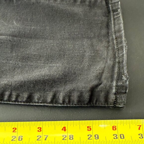 American Eagle Slim Jeans Mens 33x30 Black Distressed Grunge Next Level Flex - Picture 12 of 14